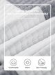 Mens Hooded Sweatshirt Lightweight Waffle Casual Long Sleeve Drawstring Color Block Knit Pullover with Kanga Pocket